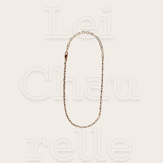 18k Gold Filled Diamond Baguette Choker