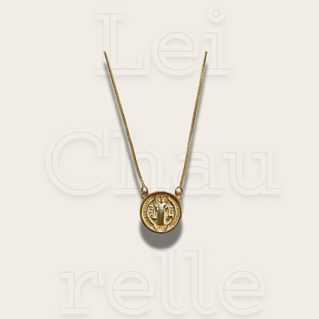 18K Gold Filled Saint Benedict Necklace