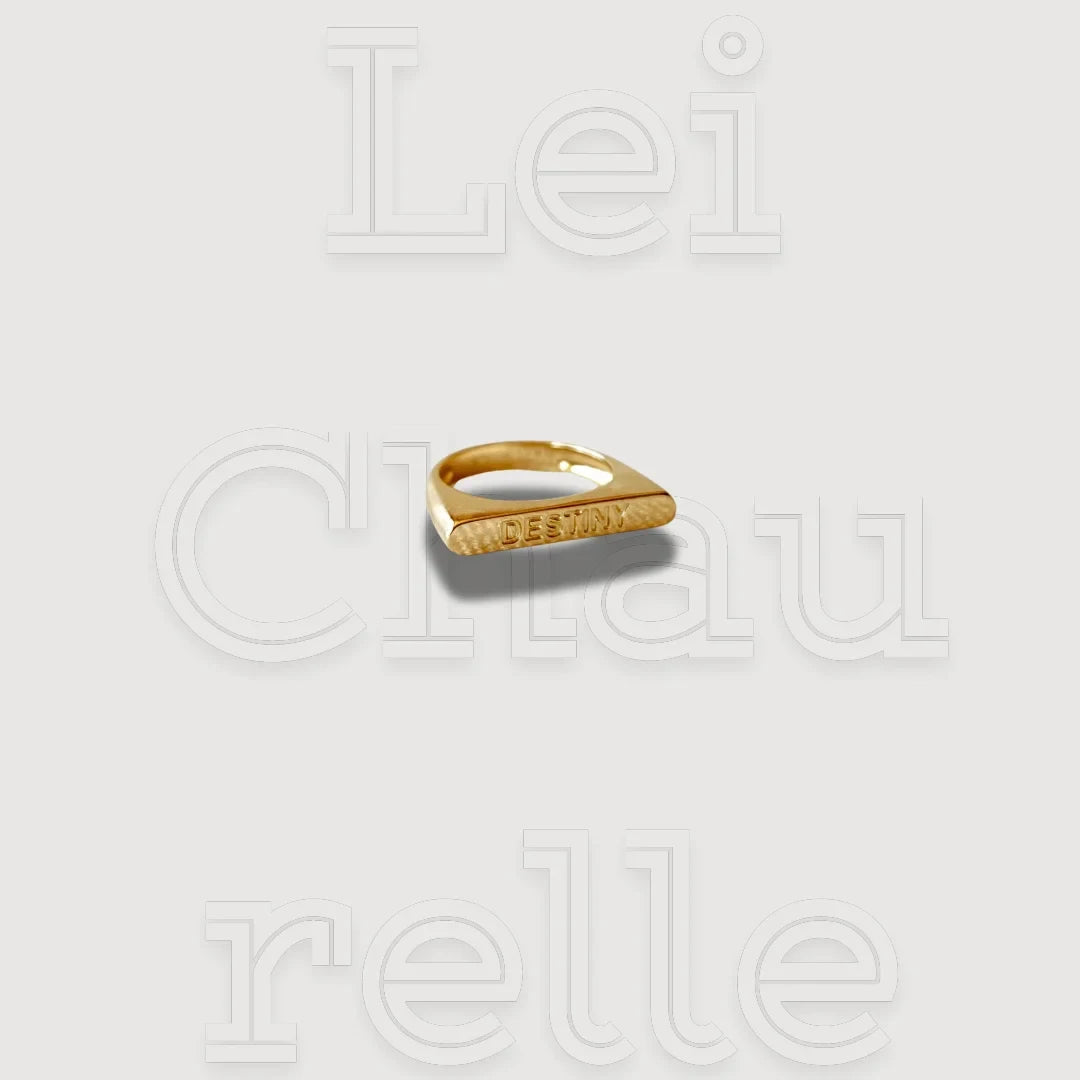 18k Gold Filled Luck Stackable Rings