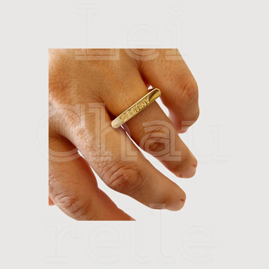 18k Gold Filled Luck Stackable Rings