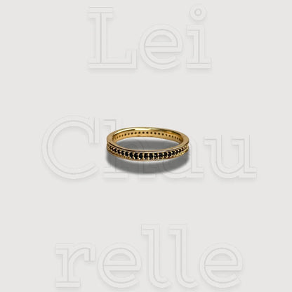 18k Gold Filled Diamond Band Ring
