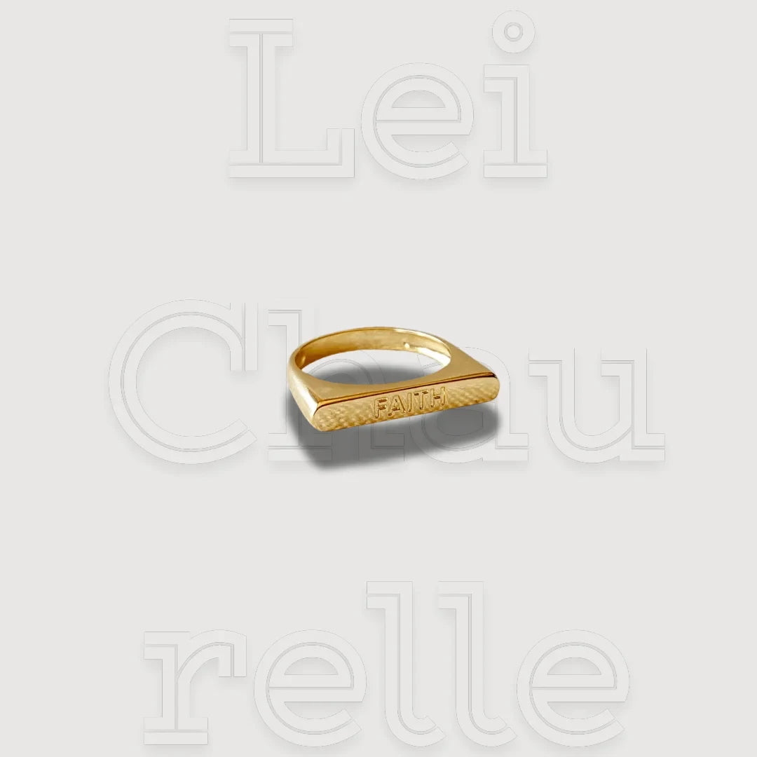 18k Gold Filled Luck Stackable Rings