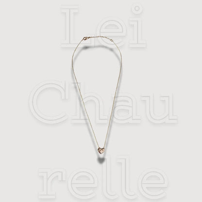 18k Gold Filled Diamond Heart Necklace