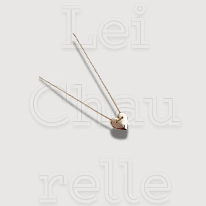 18k Gold Filled Diamond Heart Necklace