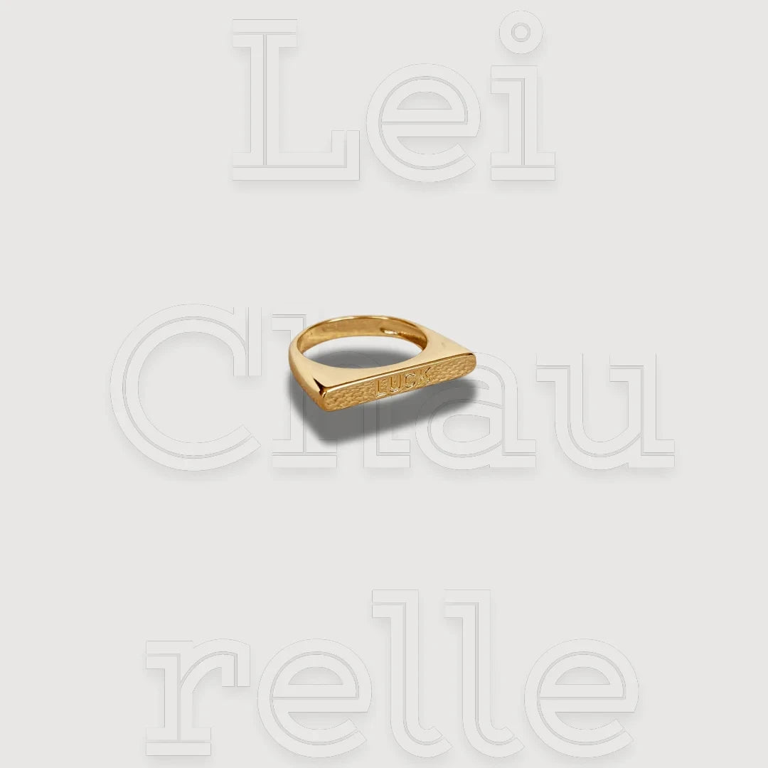 18k Gold Filled Luck Stackable Rings